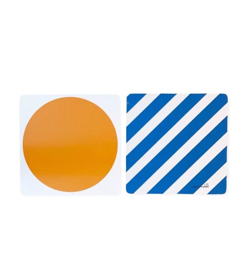 Pot coaster - Orange / blue Camilla Engdahl