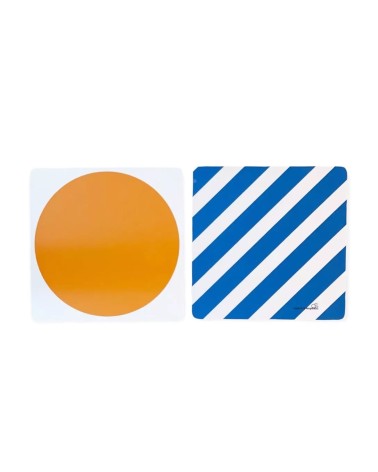 Pot coaster - Orange / blue Camilla Engdahl