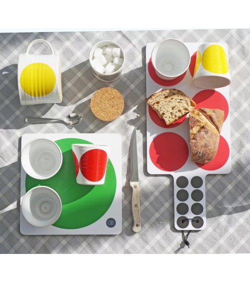 Dots - Scandinavian design cutting board Camilla Engdahl wood board wooden chopping design