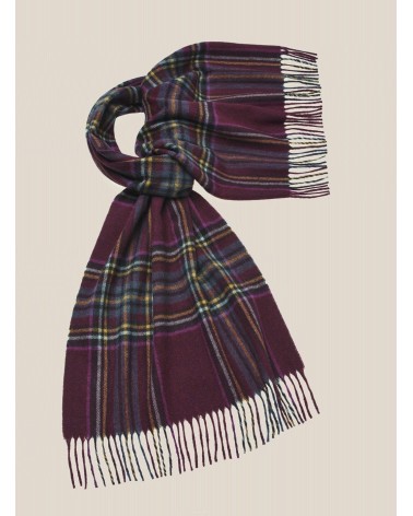 OTLEY Damson XL - Oversized Merino wool scarf Bronte by Moon scarves man mens women ladies male neck winter scarf