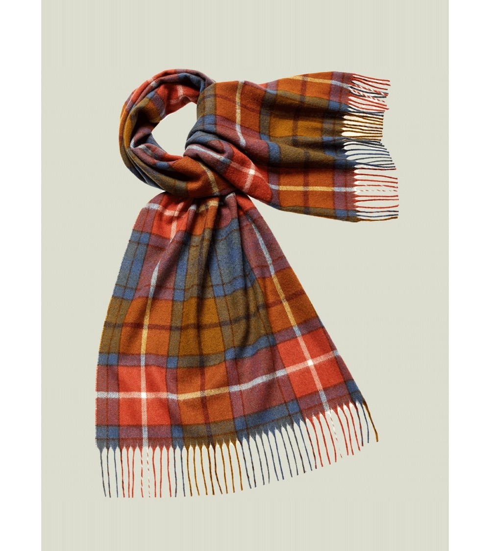 Tartan ANTIQUE BUCHANAN XL - Sciarpa di lana merinos Bronte by Moon sciarpa inglese per donna da uomo per donna sciarpe di la...