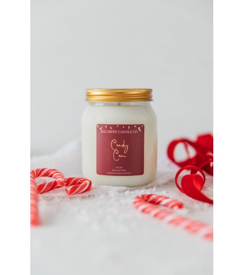 Candy Cane - Scented Candle handmade good smelling candles shop store