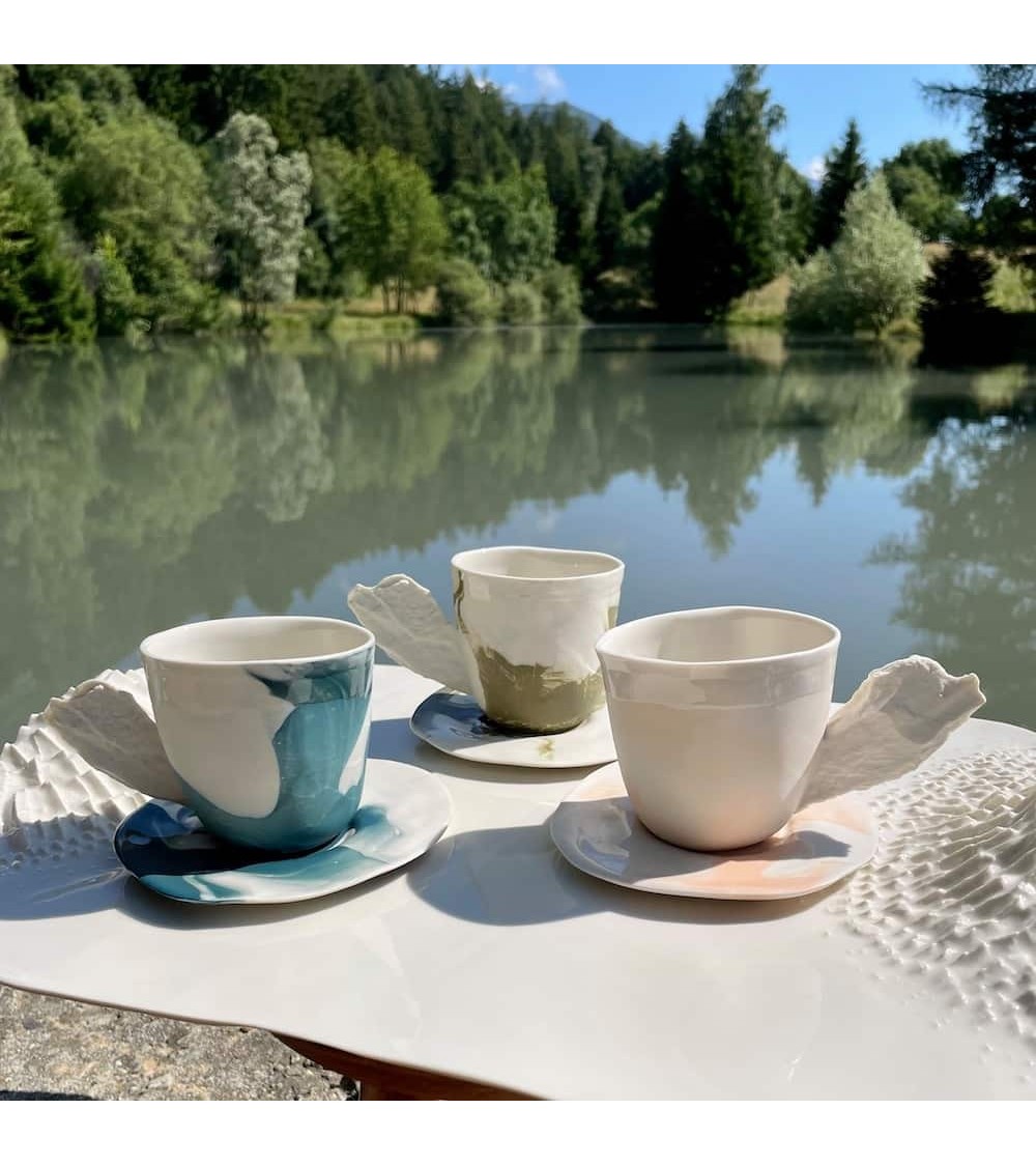 Tasse à café en porcelaine - Vapor Vert - KITATORI Suisse