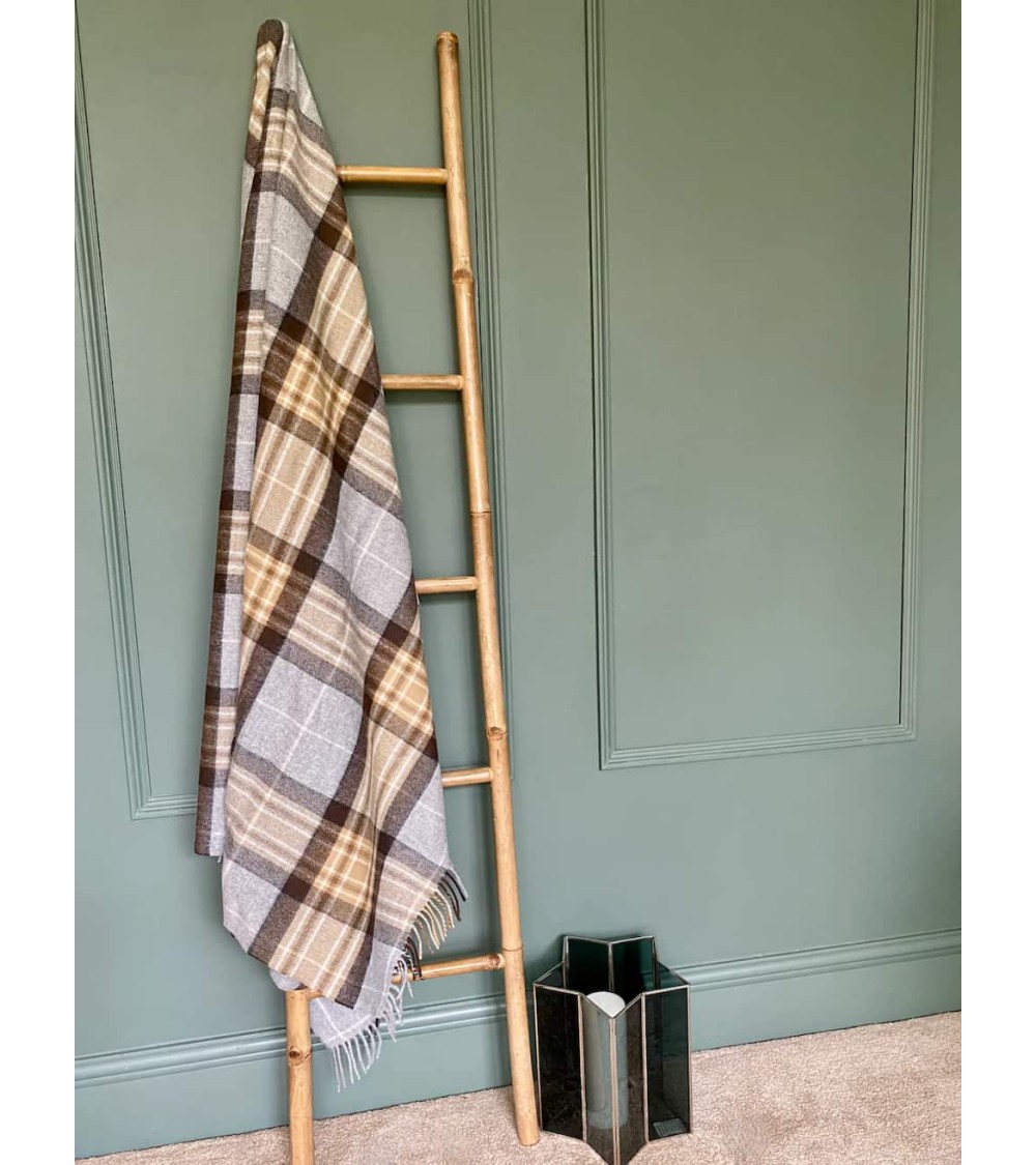 McKellar - Merino wool blanket Bronte by Moon clan plaids english sofa cozy soft throw blanket