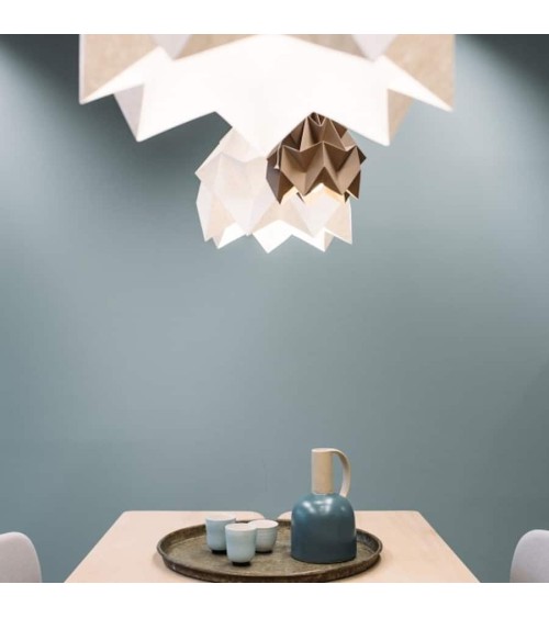 Moth Marron - Abat-jour en papier pour suspension Studio Snowpuppe lampe moderne original