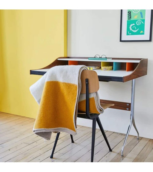 POP Jaune - Couverture en laine et coton Brita Sweden plaide pour canapé plaid cocooning couverture douce suisse