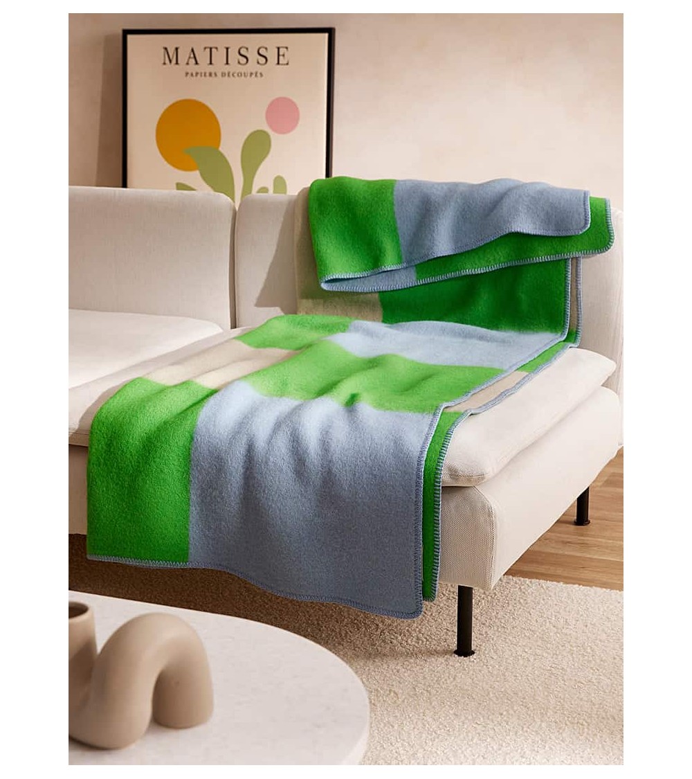 Brita Sweden POP Green - Coperta di lana e cotone