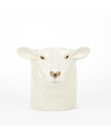 White faced suffolk sheep - Animal Pencil pot & Flower pot Quail Ceramics pretty pen pot holder cutlery toothbrush makeup brush