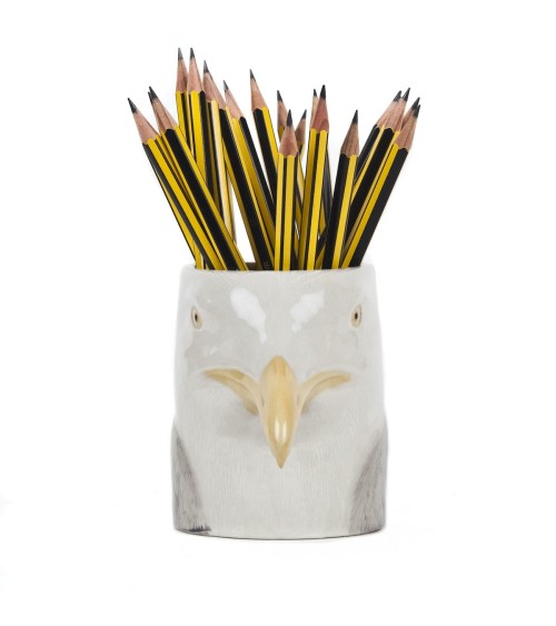 Goéland argenté - Porte crayon & stylo, Petit pot de fleur Quail Ceramics bureau original design pour plantes intérieur à cou...