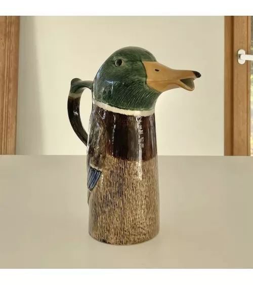 Wasserkrug - Stockente, Ente Quail Ceramics wasserkaraffe glas krüg glaskaraffen design