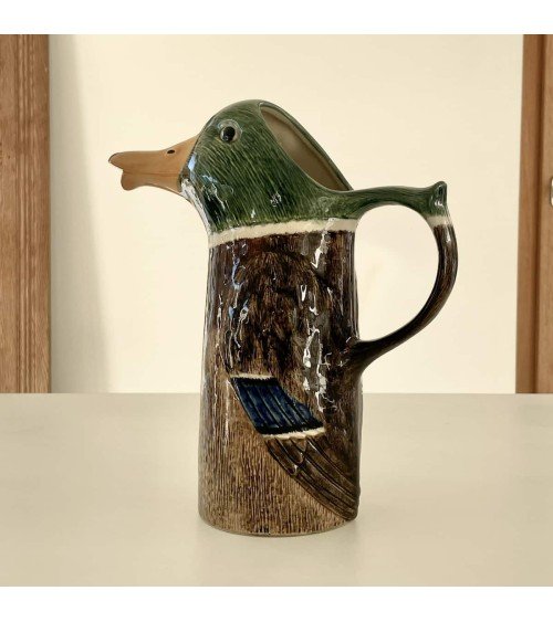 Wasserkrug - Stockente, Ente Quail Ceramics wasserkaraffe glas krüg glaskaraffen design