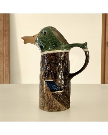 Pichet à eau - Canard colvert Quail Ceramics carafe d eau pichet en verre
