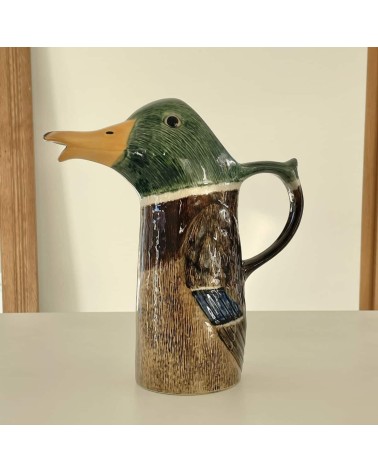 Pichet à eau - Canard colvert Quail Ceramics carafe d eau pichet en verre