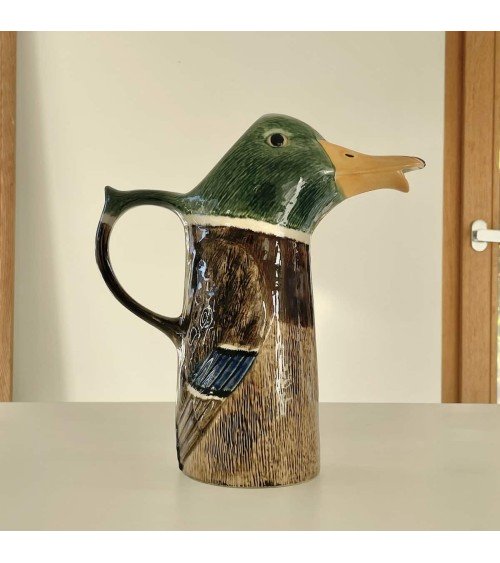 Wasserkrug - Stockente, Ente Quail Ceramics wasserkaraffe glas krüg glaskaraffen design