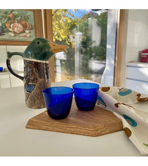 Wasserkrug - Stockente, Ente Quail Ceramics wasserkaraffe glas krüg glaskaraffen design