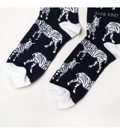 Rettet die Zebras - Bambus Socken Bare Kind Socke lustige Damen Herren farbige coole socken mit motiv kaufen