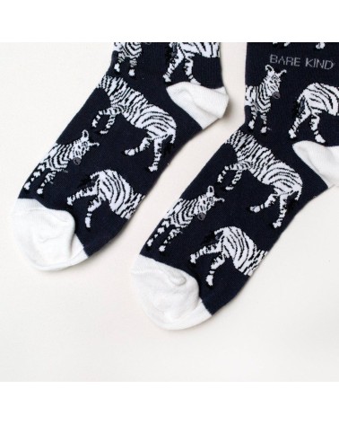 Rettet die Zebras - Bambus Socken Bare Kind Socke lustige Damen Herren farbige coole socken mit motiv kaufen