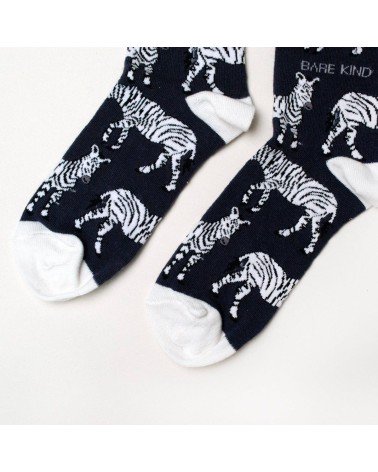 Save the Zebras - Bambou Socks Bare Kind funny crazy cute cool best pop socks for women men