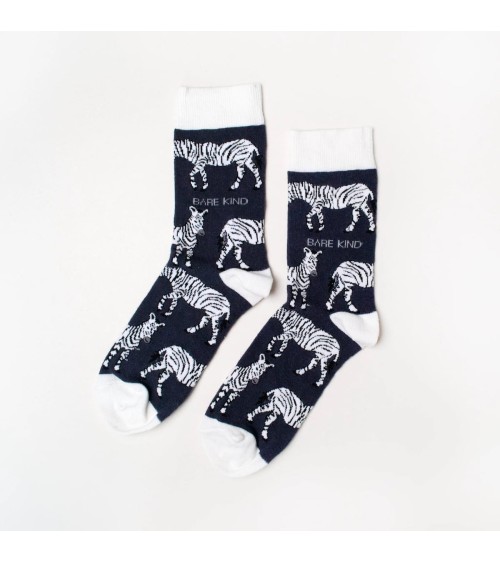 Save the Zebras - Bambou Socks Bare Kind funny crazy cute cool best pop socks for women men