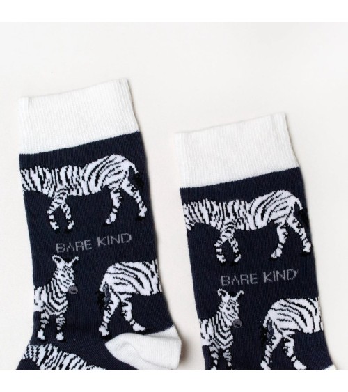 Rettet die Zebras - Bambus Socken Bare Kind Socke lustige Damen Herren farbige coole socken mit motiv kaufen