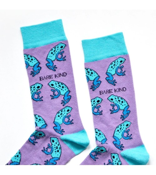 Save the Frogs - Bambou Socks Bare Kind funny crazy cute cool best pop socks for women men