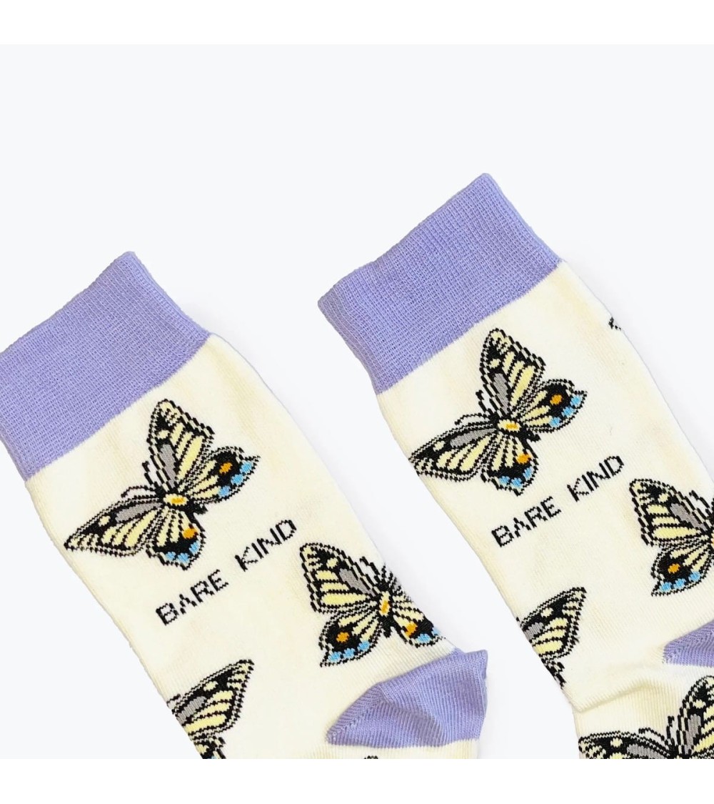 Sauvez les papillons - Chaussettes en bambou Bare Kind jolies pour femme originales pour homme chausset rigolotes drole Suisse