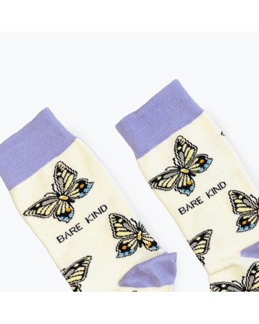 Save the Butterflies - Bambou Socks Bare Kind funny crazy cute cool best pop socks for women men