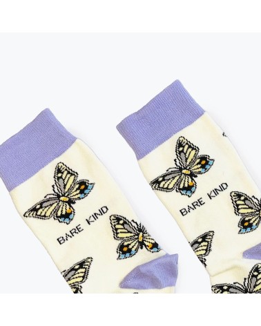 Sauvez les papillons - Chaussettes en bambou Bare Kind jolies pour femme originales pour homme chausset rigolotes drole Suisse