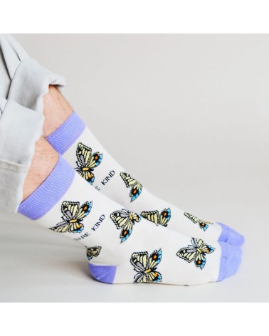 Save the Butterflies - Bambou Socks Bare Kind funny crazy cute cool best pop socks for women men