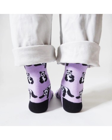 Sauvez les Pandas - Chaussettes en bambou Bare Kind jolies pour femme originales pour homme chausset rigolotes drole Suisse