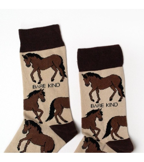 Save the Horses - Bambou Socks Bare Kind funny crazy cute cool best pop socks for women men