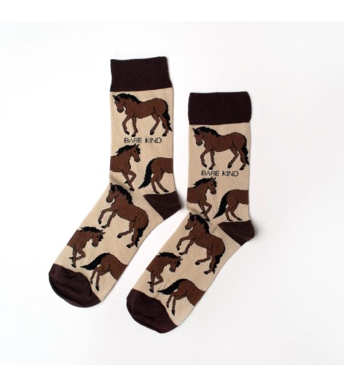 Save the Horses - Bambou Socks Bare Kind funny crazy cute cool best pop socks for women men