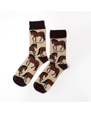 Rettet die Pferde - Bambus Socken Bare Kind socke kuschelsocken für damen lustig herren farbige coole socken