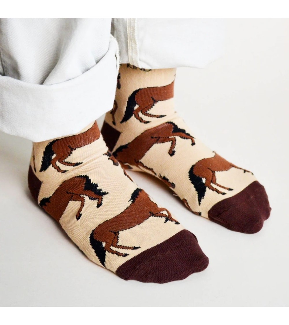 Rettet die Pferde - Bambus Socken Bare Kind socke kuschelsocken für damen lustig herren farbige coole socken