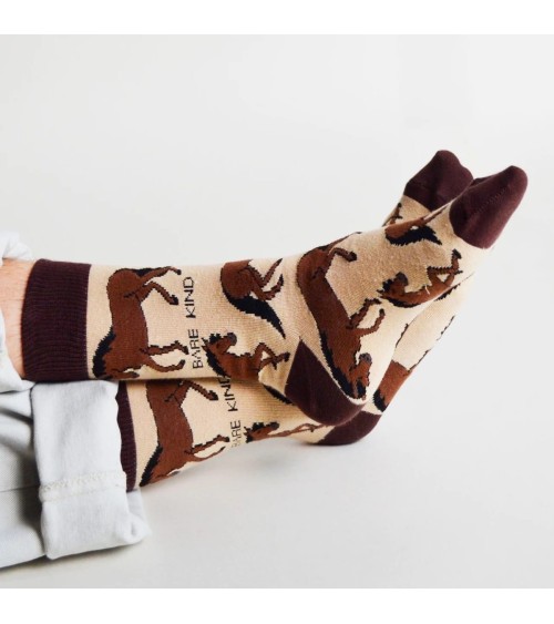 Sauvez les chevaux - Chaussettes en bambou Bare Kind jolies pour femme originales pour homme chausset rigolotes drole Suisse