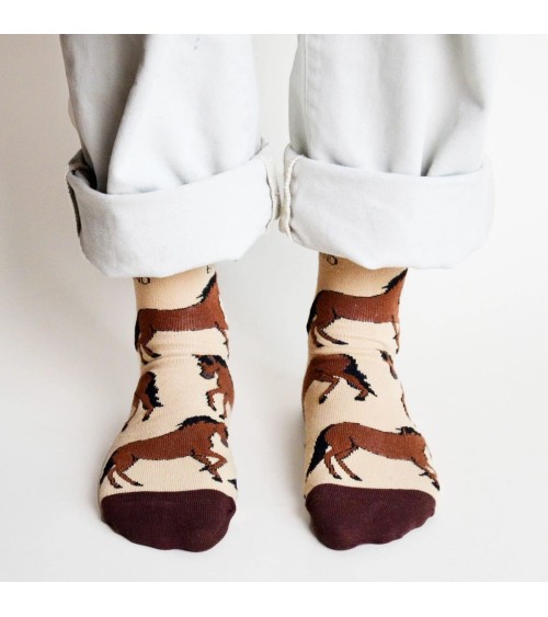 Save the Horses - Bambou Socks Bare Kind funny crazy cute cool best pop socks for women men