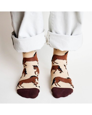 Save the Horses - Bambou Socks Bare Kind funny crazy cute cool best pop socks for women men