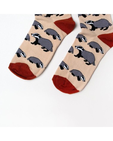 Save the Badgers - Bambou Socks Bare Kind funny crazy cute cool best pop socks for women men