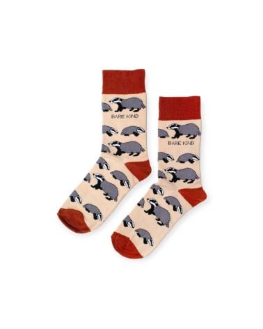 Save the Badgers - Bambou Socks Bare Kind funny crazy cute cool best pop socks for women men