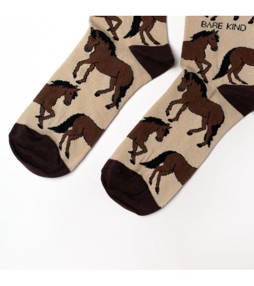 Rettet die Pferde - Bambus Socken Bare Kind socke kuschelsocken für damen lustig herren farbige coole socken