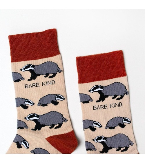 Save the Badgers - Bambou Socks Bare Kind funny crazy cute cool best pop socks for women men