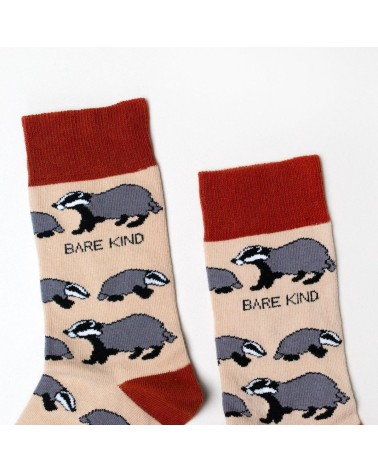 Save the Badgers - Bambou Socks Bare Kind funny crazy cute cool best pop socks for women men