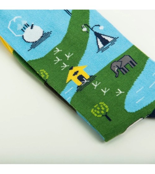 Chaussettes - Coffret cadeau Le jardin des délices Curator Socks jolies pour femme originales pour homme chausset rigolotes d...