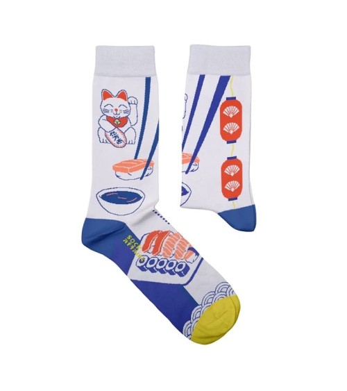 Sushi - Chaussettes Sock Affairs calendrier de l avent chaussettes jolies chausset pour homme femme fantaisie drole originales