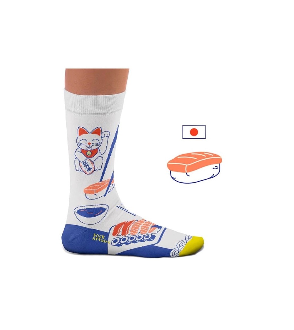 Sushi - Chaussettes Sock Affairs jolies pour femme originales pour homme chausset rigolotes drole Suisse