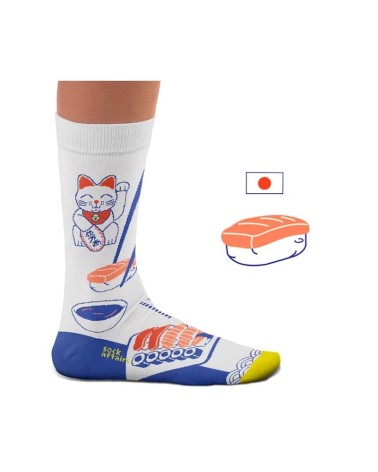 Sushi - Chaussettes Sock Affairs calendrier de l avent chaussettes jolies chausset pour homme femme fantaisie drole originales