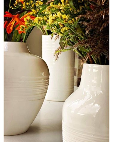 Juliette - Vase à fleurs en porcelaine Keramiek van Sophie design fleur décoratif original kitatori suisse