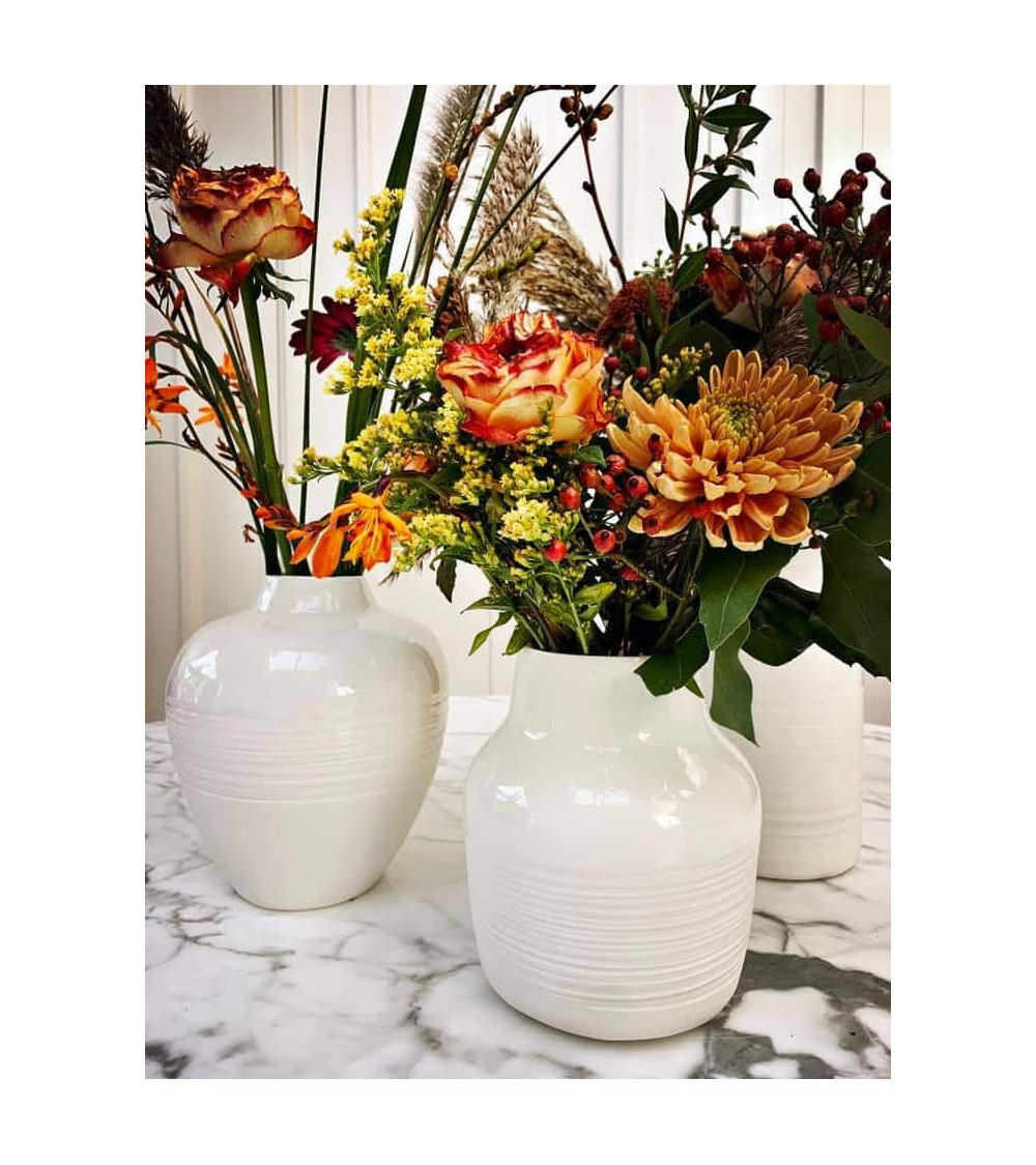 Korneel - Vase à fleurs en porcelaine Keramiek van Sophie design fleur décoratif original kitatori suisse
