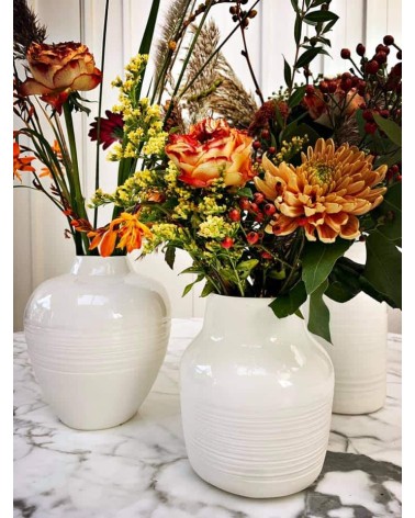 Korneel - Vase à fleurs en porcelaine Keramiek van Sophie design fleur décoratif original kitatori suisse