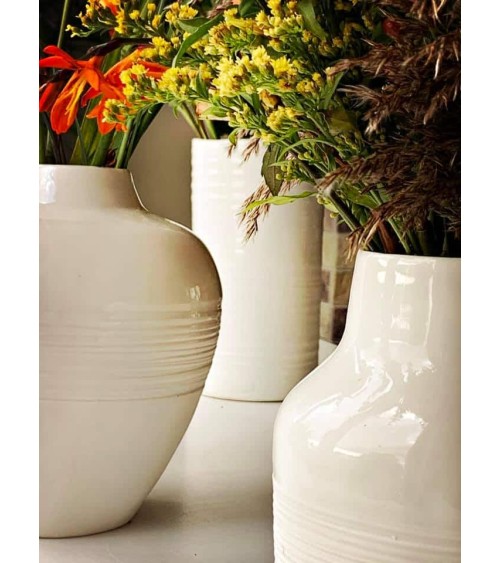 Korneel - Vase à fleurs en porcelaine Keramiek van Sophie design fleur décoratif original kitatori suisse